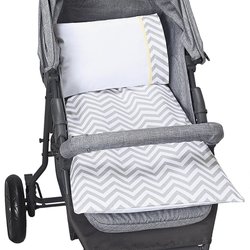 Colchonete para Carrinho Chevron Cinza 4 Peças Colchonete para Carrinho Chevron Cinza 4 Peças