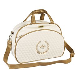 Bolsa Maternidade Puppi Coroa Palha e Dourado M Bolsa Maternidade Puppi Coroa Palha e Dourado M