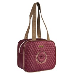 Bolsa Maternidade Puppi Coroa Bordô e Marrom P Bolsa Maternidade Puppi Coroa Bordô e Marrom P