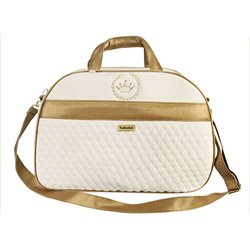 Bolsa Maternidade Puppi Coroa Palha e Dourado G Bolsa Maternidade Puppi Coroa Palha e Dourado G