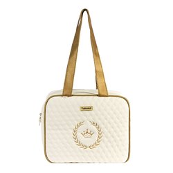 Bolsa Maternidade Puppi Coroa Palha e Dourado P Bolsa Maternidade Puppi Coroa Palha e Dourado P