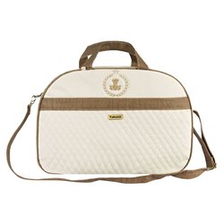 Bolsa Maternidade Puppi Coroa Palha e Marrom G Bolsa Maternidade Puppi Coroa Palha e Marrom G