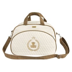 Bolsa Maternidade Puppi Coroa Palha e Marrom M Bolsa Maternidade Puppi Coroa Palha e Marrom M