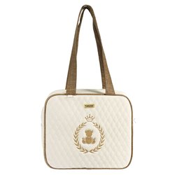 Bolsa Maternidade Puppi Coroa Palha e Marrom P Bolsa Maternidade Puppi Coroa Palha e Marrom P