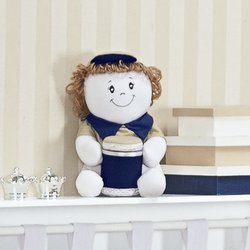 Boneco Porta Cotonete Ursinho Marinho Boneco Porta Cotonete Ursinho Marinho