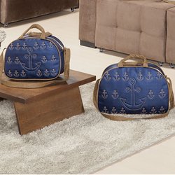 Kit Bolsa Maternidade Baby Âncora Marinho 2 Peças Kit Bolsa Maternidade Baby Âncora Marinho 2 Peças