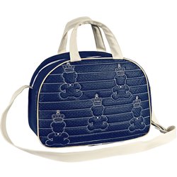 Bolsa Maternidade Ursinho Marinho com Palha G Bolsa Maternidade Ursinho Marinho com Palha G