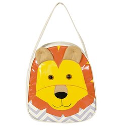 Mochila Leão Laranja e Chevron de Mão P Mochila Leão Laranja e Chevron de Mão P