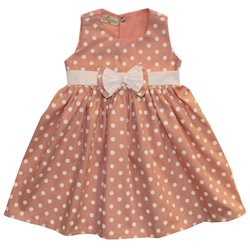 Vestido de Bebê Poá Rosê Vestido de Bebê Poá Rosê