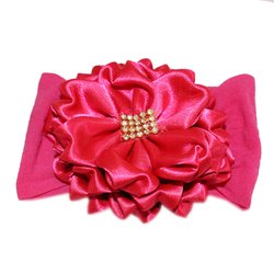 Faixa de Cabelo para Bebê Flor Pink Faixa de Cabelo para Bebê Flor Pink