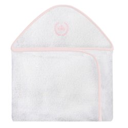 Toalha de Banho Ursa Realeza Rosa com Capuz Toalha de Banho Ursa Realeza Rosa com Capuz