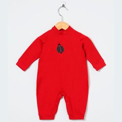 Macacão Manga Longa Dona Joaninha Vermelho Macacão Manga Longa Dona Joaninha Vermelho