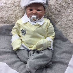 Saída de Maternidade Meu Príncipe Amarelo 4 Peças Saída de Maternidade Meu Príncipe Amarelo 4 Peças
