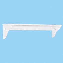 Prateleira Porta Fraldas Varão Branca MDF Prateleira Porta Fraldas Varão Branca MDF