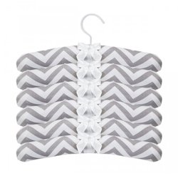 Kit de Cabide Chevron Cinza 6 Peças Kit de Cabide Chevron Cinza 6 Peças