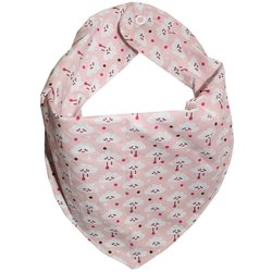 Babador Bandana Nuvenzinha Rosa Babador Bandana Nuvenzinha Rosa