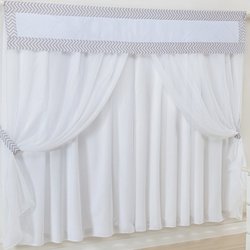 Cortina Quarto de Bebê Chevron Rosa Cortina Quarto de Bebê Chevron Rosa
