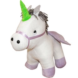 Unicórnio Branco e Lilás Unicórnio Branco e Lilás