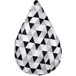 Almofada Gota Triângulo Preto Almofada Gota Triângulo Preto