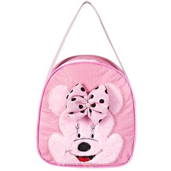 Mochila Minnie Rosa de Mão P Mochila Minnie Rosa de Mão P