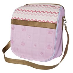 Bolsa Trocador Nobreza Chevron Rosa Bolsa Trocador Nobreza Chevron Rosa