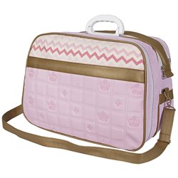 Bolsa Bercinho Nobreza Chevron Rosa Bolsa Bercinho Nobreza Chevron Rosa