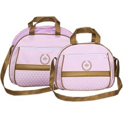 Kit Bolsa Maternidade Golden Rosa e Dourado 2 Peças Kit Bolsa Maternidade Golden Rosa e Dourado 2 Peças