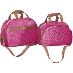 Kit Bolsa Maternidade Puppi Coroa Pink M e G 2 Peças Kit Bolsa Maternidade Puppi Coroa Pink M e G 2 Peças