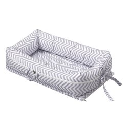 Ninho para Bebê Chevron Cinza Ninho para Bebê Chevron Cinza