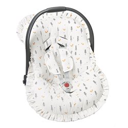 Capa Bebê Conforto Raposa Palha 3 Peças Capa Bebê Conforto Raposa Palha 3 Peças