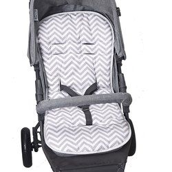 Capa de Carrinho Chevron Cinza Capa de Carrinho Chevron Cinza