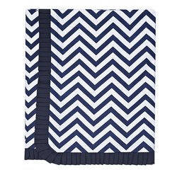 Manta de Bebê Chevron Marinho Manta de Bebê Chevron Marinho
