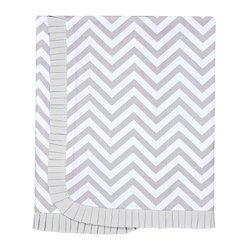 Manta de Bebê Chevron Cinza Manta de Bebê Chevron Cinza