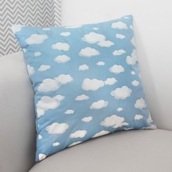 Almofada Chuva de Benção Azul Quadrada Almofada Chuva de Benção Azul Quadrada