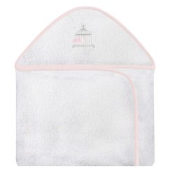 Toalha de Banho Gaiola Rosa com Capuz Toalha de Banho Gaiola Rosa com Capuz