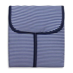 Trocador Portátil Náutico Listras Marinho com Bolso Trocador Portátil Náutico Listras Marinho com Bolso