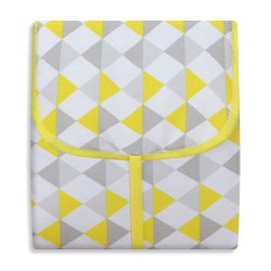 Trocador Portátil Losango Amarelo com Bolso Trocador Portátil Losango Amarelo com Bolso