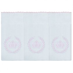 Fralda de Ombro Realeza Rosa 3 Peças Fralda de Ombro Realeza Rosa 3 Peças