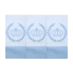 Toalha de Boca Realeza Azul 3 Peças Toalha de Boca Realeza Azul 3 Peças