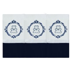 Toalha de Boca Urso Imperial Marinho 3 Peças Toalha de Boca Urso Imperial Marinho 3 Peças