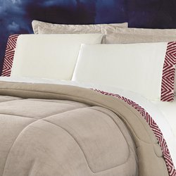 Jogo de Cama Queen Monte Carlo Palha e Vermelho 4 Peças Jogo de Cama Queen Monte Carlo Palha e Vermelho 4 Peças