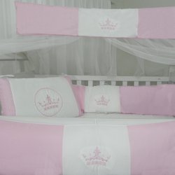 Kit Berço Rainha Rosa 10 Peças Kit Berço Rainha Rosa 10 Peças