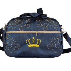 Bolsa Maternidade Glamour Marinho e Dourado G Bolsa Maternidade Glamour Marinho e Dourado G