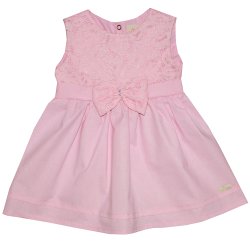 Vestido de Bebê Belle Renda Rosa Vestido de Bebê Belle Renda Rosa