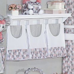 Porta Fraldas Varão Bambi Rosa 3 Peças Porta Fraldas Varão Bambi Rosa 3 Peças