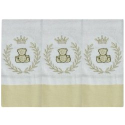 Toalha de Boca Urso Thed Cáqui 3 Peças Toalha de Boca Urso Thed Cáqui 3 Peças