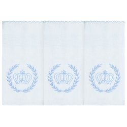 Fralda de Ombro Realeza Azul 3 Peças Fralda de Ombro Realeza Azul 3 Peças