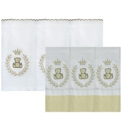 Kit Fralda de Boca e Ombro Urso Thed Cáqui Kit Fralda de Boca e Ombro Urso Thed Cáqui
