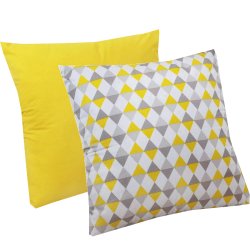 Almofada Amarelo e Losango 2 Peças Almofada Amarelo e Losango 2 Peças