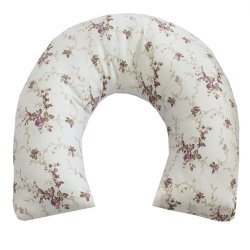 Almofada de Pescoço para Bebê Nervura Floral Rosê Almofada de Pescoço para Bebê Nervura Floral Rosê
